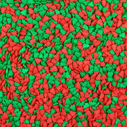 Red & Green Trees Edible Confetti Sprinkles - Sale