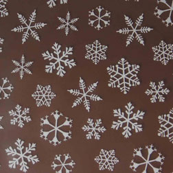 Chocolate Transfer Sheet - Snowflake #2 - Sale