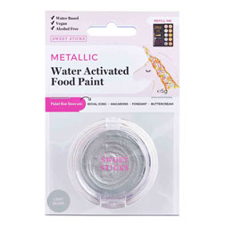 Light Silver Water Activated Food Paint