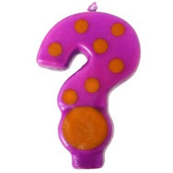 Number Candle ? Stripes/Dots
