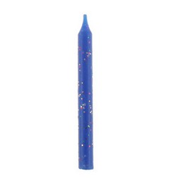 Glitter Candle- Blue