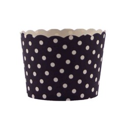 Black Polka Dot Bake In Cups - Small