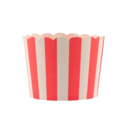 Red Stripe Bake In Cups - Small