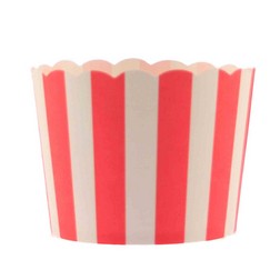 Red Stripe Bake In Cups - Lg