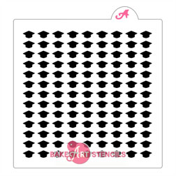 Graduation Cap Sprinkle Stencil