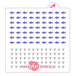 Shark Sprinkle Stencil