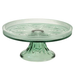 Sage Green Codi Glass Cake Stand
