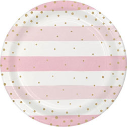 It’s a Girl Pink Plates