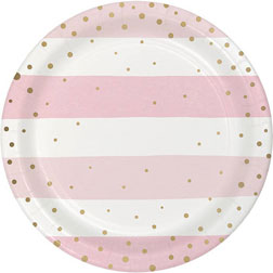 It’s a Girl Pink Dessert Plates