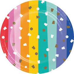 Birthday Confetti Dessert Plates