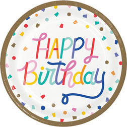 Birthday Confetti Plates