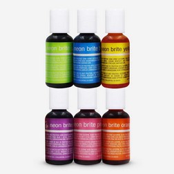 6 Neon Color Liqua-gel® Food Color Set