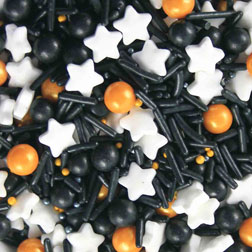 Black and Gold Sprinkle Mix