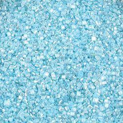 Light Blue Pearlized Sugar Crystals