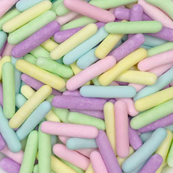 Matte Pastel Rainbow Sugar Rod Sprinkle Mix
