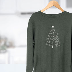 Bake and Watch Christmas Movies Sweatshirt