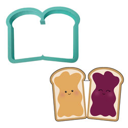 Peanut Butter and Jelly Cookie Cutter