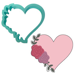 Floral Heart Cookie Cutter