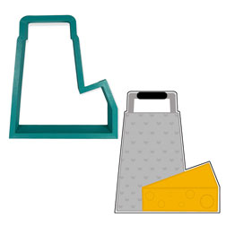 Cheese w/ Grater Cookie Cutter