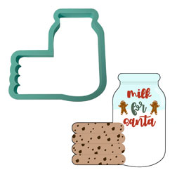 Milk & Cookies Cookie Cutter