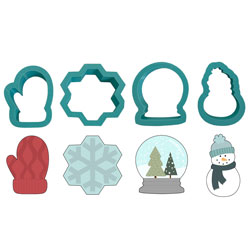 Mini Winter Cookie Cutter Set