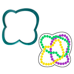 Mardi Gras Beads Cookie Cutter