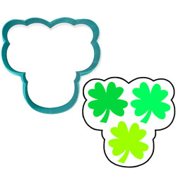 Triple Shamrock Cookie Cutter