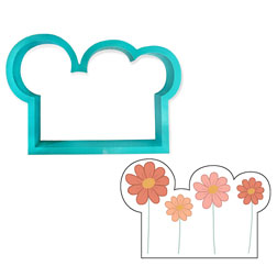 Row of Flowers Cookie Cutter