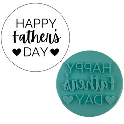 Happy Father's Day Fondant Stamp
