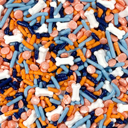 Blue & Orange Dog Sprinkle Mix