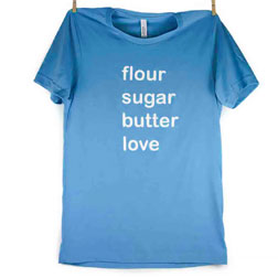 Blue Flour Sugar Butter Love T-Shirt - 3X