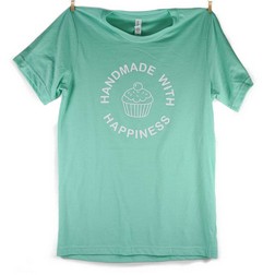 Mint Handmade with Happiness T-Shirt - Double Extra Large