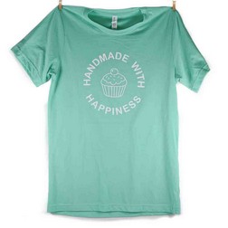 Mint Handmade with Happiness T-Shirt - Small