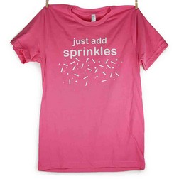 Pink Just Add Sprinkles T-Shirt - Large