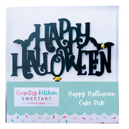 Spooky Happy Halloween Cake Topper
