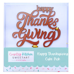 Happy Thanksgiving Cake Topper