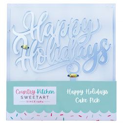 Happy Holidays Cake Topper