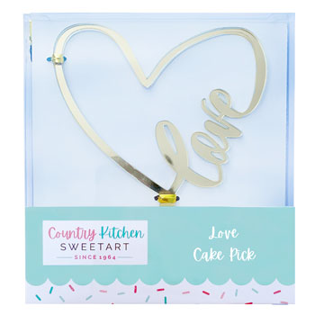 Love in a Heart Cake Topper