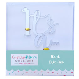 It’s a... Gender Reveal Cake Topper