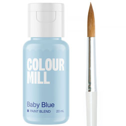Baby Blue Edible Paint Blend
