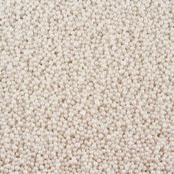 White Shimmer Beads