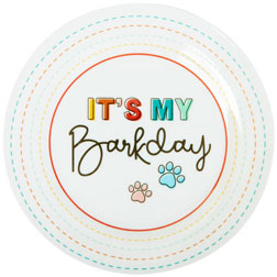 It's My Barkday Pet Treat Plate