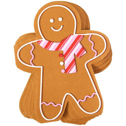 Gingerbread Man Shaped Napkins