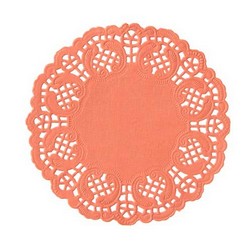 4 1/2" Coral Paper Doilies