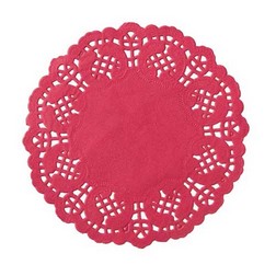 4 1/2" Fuchsia Paper Doilies