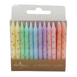 Pastel Dots Birthday Candles