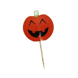 Jolly Jack-O-Lantern Cake Picks