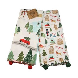 North Pole Village Kitchen Towel Set
