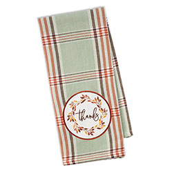 Thanks Autumn Wreath Kitchen Towel