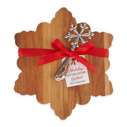 Snowflake Cutting Board Gift Set